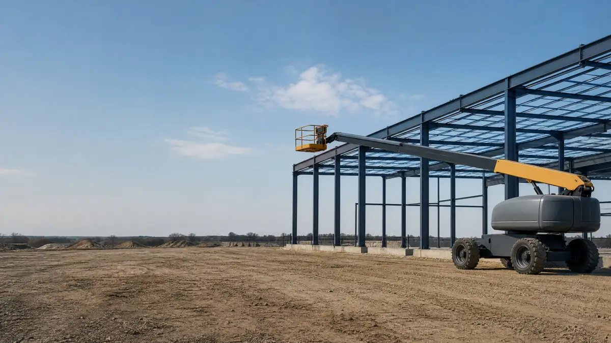 Telescopic Boom Lifts jobsite access in Greensboro